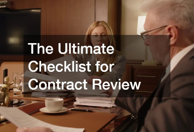 Checklist for Contract Review
