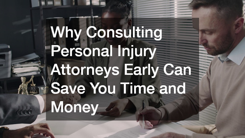 Why Consulting Personal Injury Attorneys Early Can Save You Time and Money